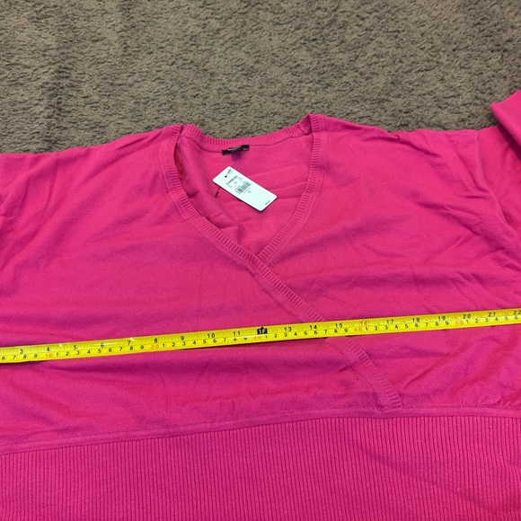 Express Hot Pink Knit Sweater Dress Dolman Stretch Size M XL NEW $88 - Picture 13 of 15